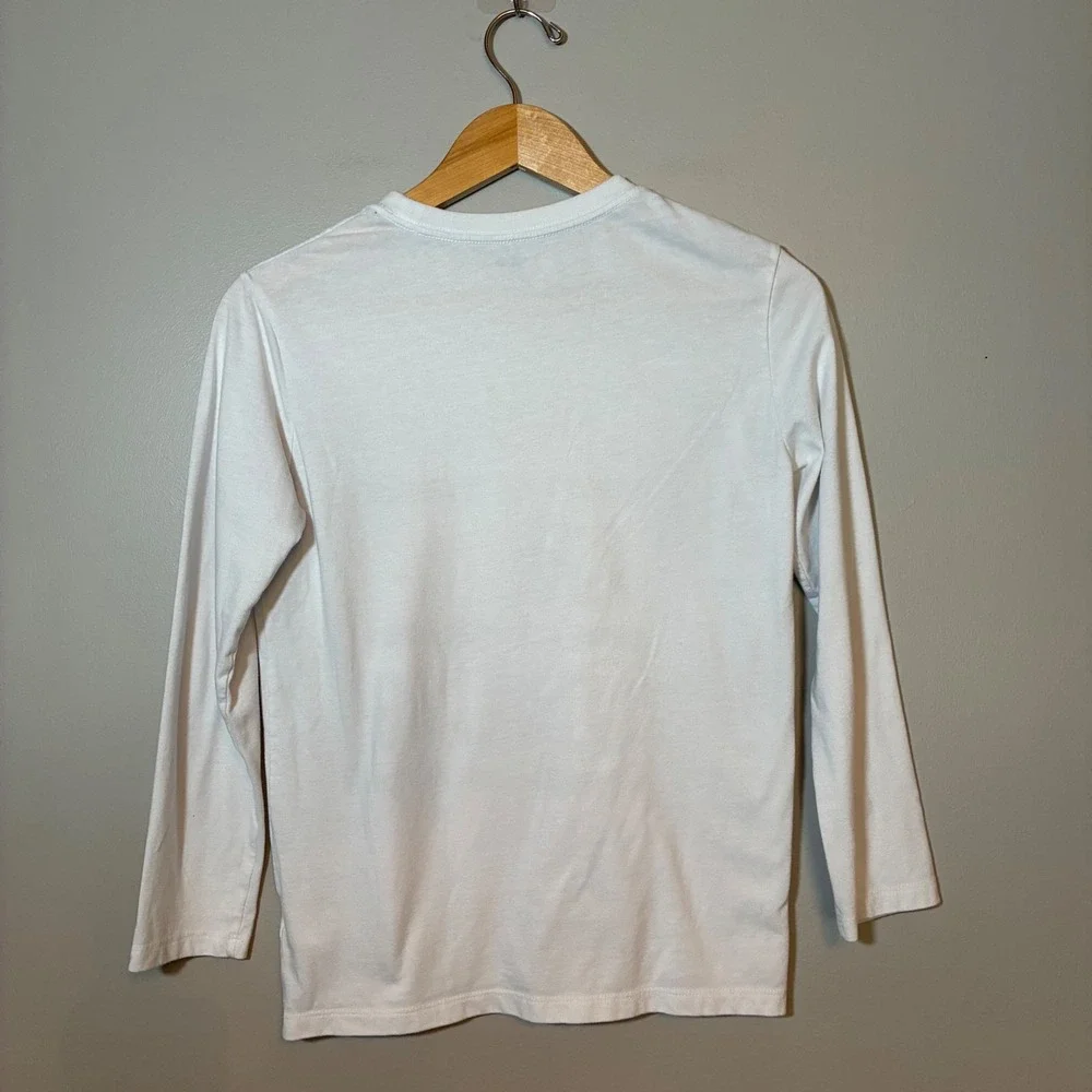 Old Navy Boys XL 14-16 White Long Sleeve Space Graphic Tee Things Are Looking Up